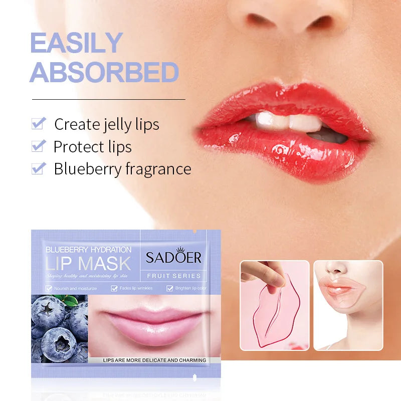 30pcs Fruits Lip Mask Moisturizing Anti-wrinkle Collagen Lip Patches Plump Lips Beauty Skincare Lips Pads Lipmask Skin Care-Health Wisdom™