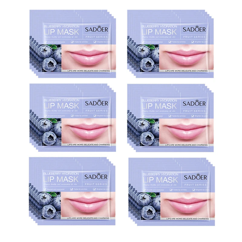 30pcs Fruits Lip Mask Moisturizing Anti-wrinkle Collagen Lip Patches Plump Lips Beauty Skincare Lips Pads Lipmask Skin Care-Health Wisdom™