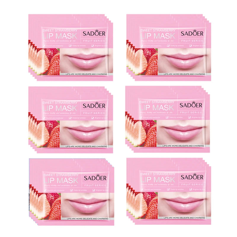 30pcs Fruits Lip Mask Moisturizing Anti-wrinkle Collagen Lip Patches Plump Lips Beauty Skincare Lips Pads Lipmask Skin Care-Health Wisdom™