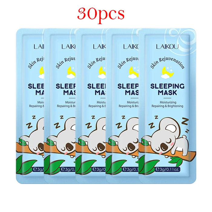 30pcs LAIKOU Sleeping Face Mask Moisturizing Anti-aging Creams Mask No Wash Disposable Facial Mask Skin Care for Beauty-Health Wisdom™