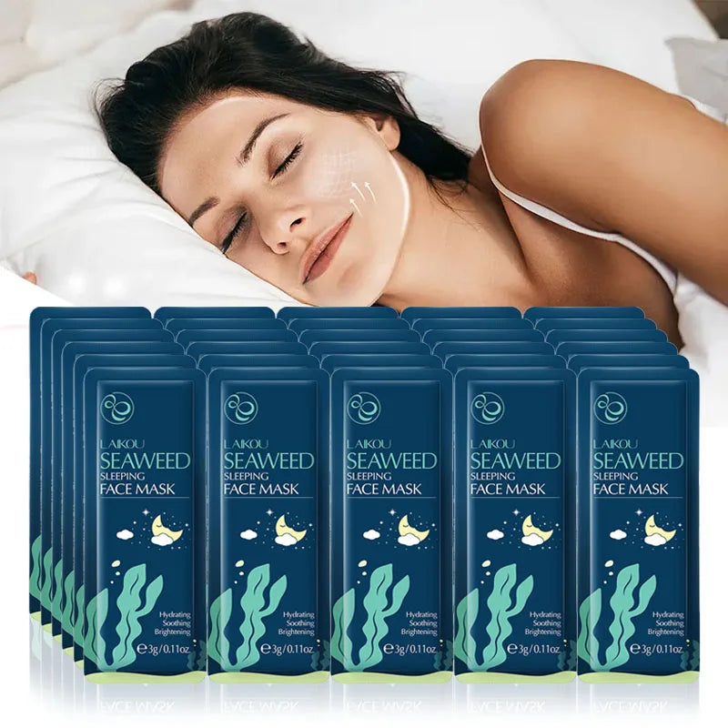 30pcs Laikou Sakura Sleeping Facial Masks skincare Anti Wrinkle Anti-Aging Moisturizing Whitening Face Mask Skin Care Products-Health Wisdom™