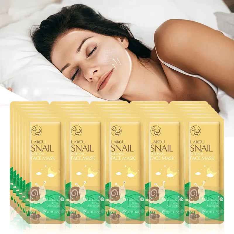 30pcs Laikou Sakura Sleeping Facial Masks skincare Anti Wrinkle Anti-Aging Moisturizing Whitening Face Mask Skin Care Products-Health Wisdom™