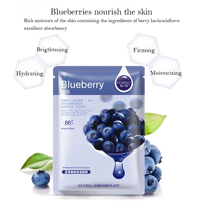 30pcs Natural Plant Facial Mask Moisturizing Oil Control Anti-Aging Fruit Aloe Korean Sheet Face Mask Beauty Skin Care Prodcuts-Health Wisdom™