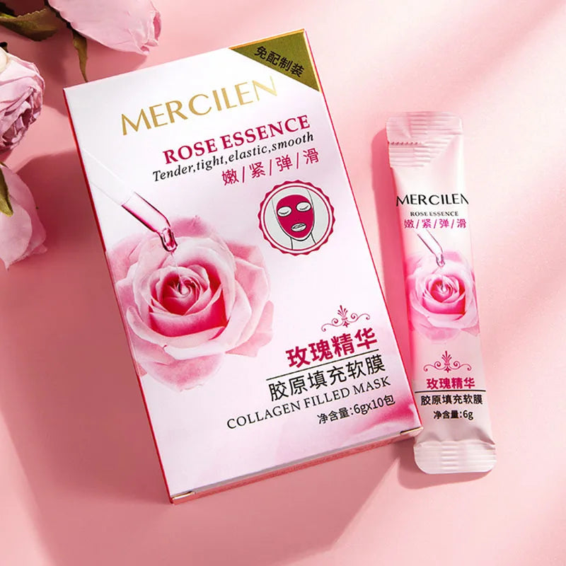 30pcs Rose Collagen Face Mask Facial Peeling Masks skincare Moisturizing Anti Wrinkle Facial Masks Beauty Face Skin Care-Health Wisdom™