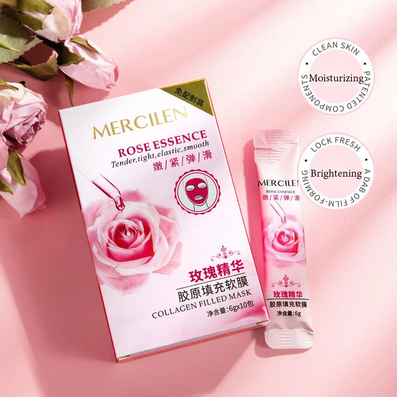 30pcs Rose Collagen Face Mask Facial Peeling Masks skincare Moisturizing Anti Wrinkle Facial Masks Beauty Face Skin Care-Health Wisdom™