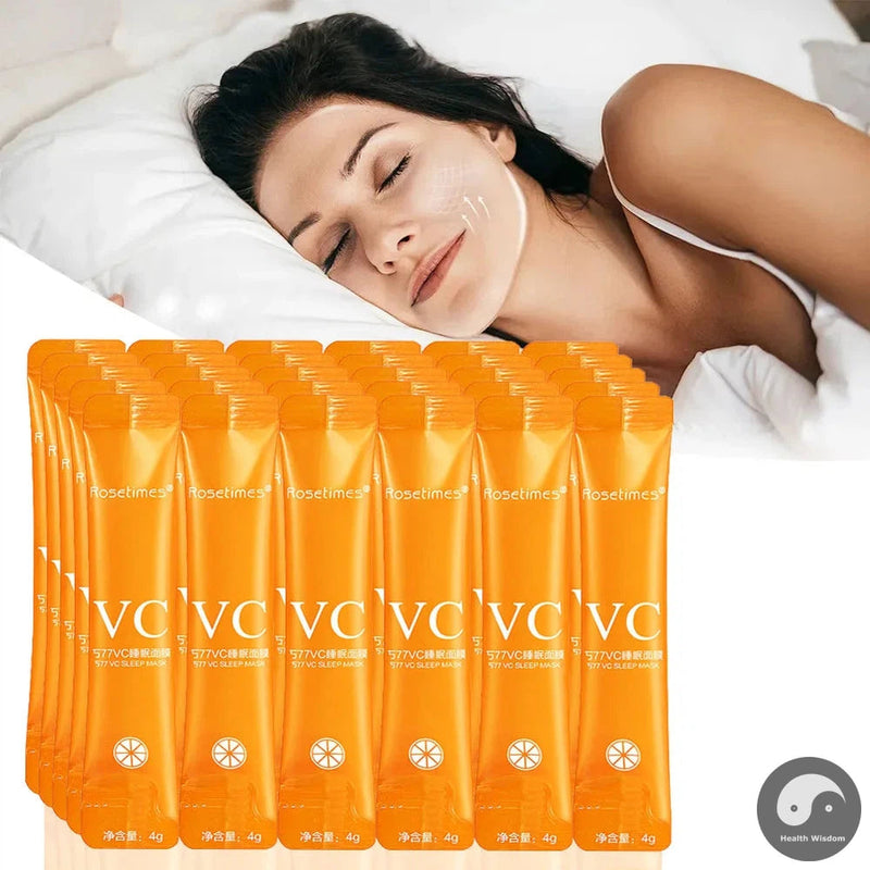 30pcs Vitamin C Sleeping Masks Beauty Face Moisturizing Skin Rejuvenation Firming Disposable No-wash Facial Mask for Face Care-Health Wisdom™