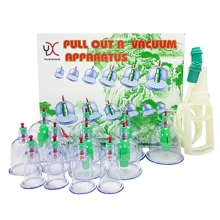 32 Cupping Therapy Set Vacuum Cupping Cup Body Massager Suction Cups Chinese Herbal Physiotherapy Vacuum Cups Heathy Care