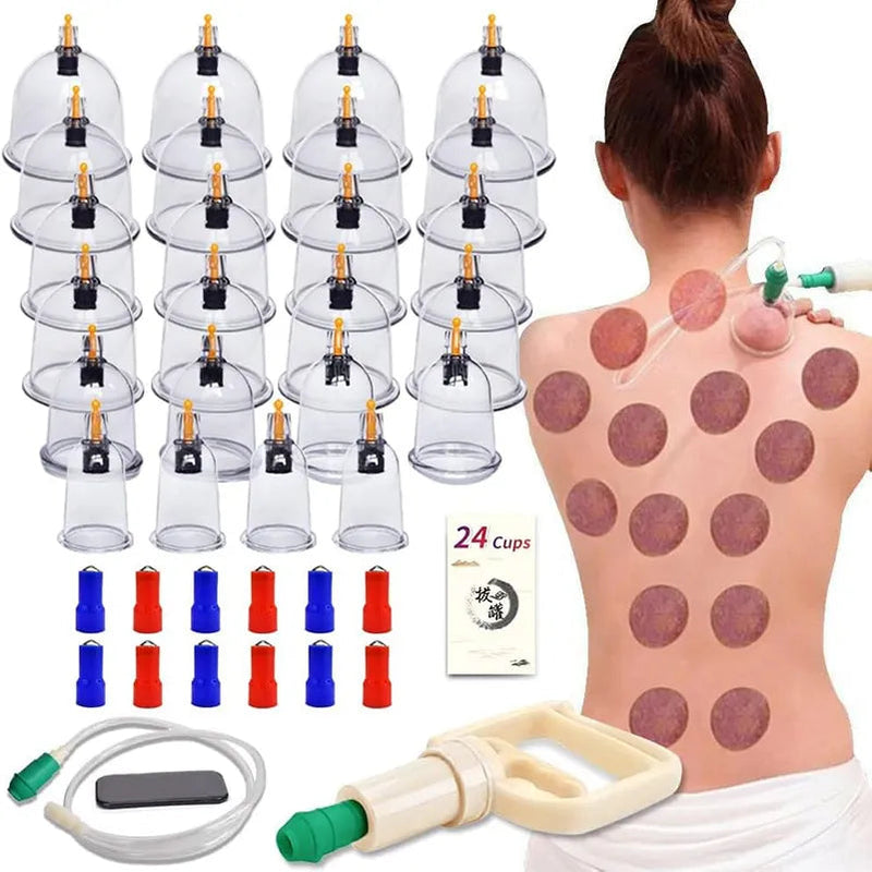 32 Cupping Therapy Set Vacuum Cupping Cup Body Massager Suction Cups Chinese Medicine Physiotherapy Vacuum Cups Heathy Care-Health Wisdom™