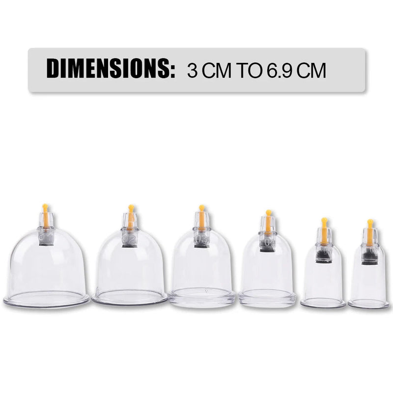 32 Pcs Vacuum Cupping Body Massager Suction Cups Jar Set Plastic Vacuum Suction Therapy Cupping Set Cans for Shoulder Massage-Health Wisdom™