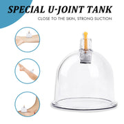 32 Pcs Vacuum Cupping Body Massager Suction Cups Jar Set Plastic Vacuum Suction Therapy Cupping Set Cans for Shoulder Massage-Health Wisdom™