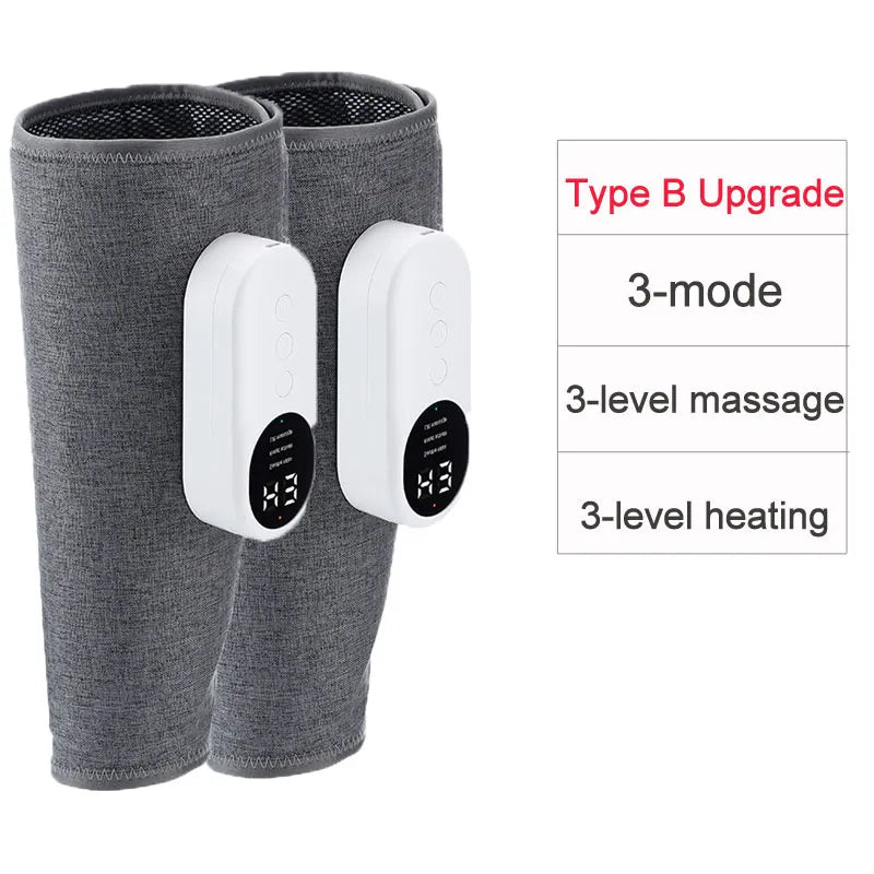 360° Air Pressure Calf Massager Presotherapy Machine 3 Mode Foot Leg Muscle Relaxation Promote Blood Circulation Relieve Pain-Health Wisdom™
