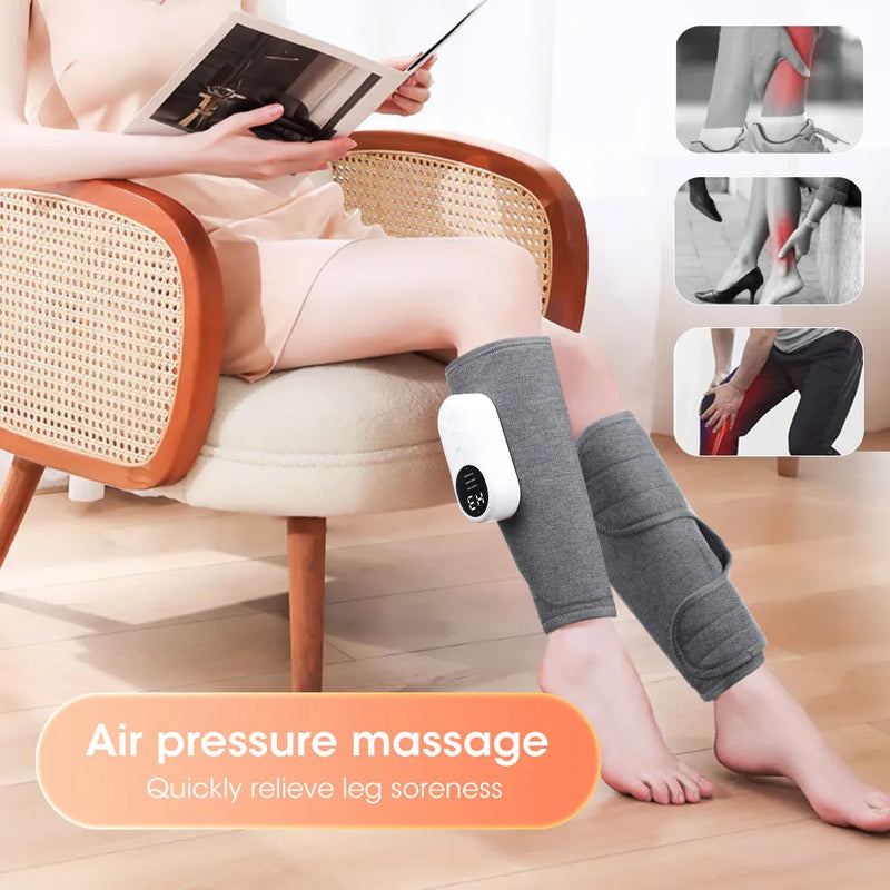 360° Air Pressure Calf Massager Presotherapy Machine 3 Mode Foot Leg Muscle Relaxation Promote Blood Circulation Relieve Pain-Health Wisdom™