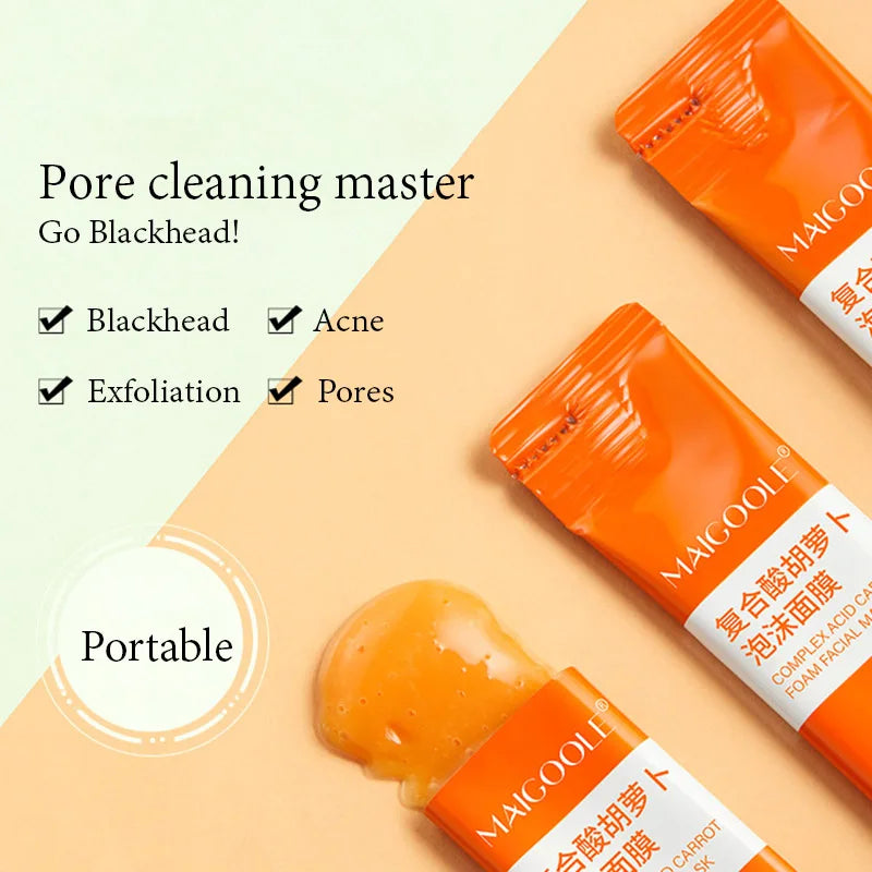 36pcs Carrot Bubble mask Remove Blackhead Moisturizing Brightening Nourishing Foam Face Mask Mud Facial Masks Skin Care Products-Health Wisdom™