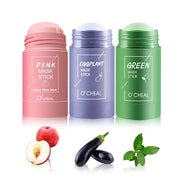 3pcs Eggplant Green Tea Mask Stick Moisturizing Remove Blackhead Anti Acne Face Mask Stick Facial Masks Skin Care Products-Health Wisdom™