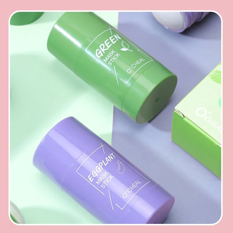 3pcs Eggplant Green Tea Mask Stick Moisturizing Remove Blackhead Anti Acne Face Mask Stick Facial Masks Skin Care Products-Health Wisdom™