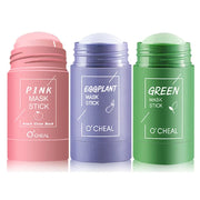 3pcs Eggplant Green Tea Mask Stick Moisturizing Remove Blackhead Anti Acne Face Mask Stick Facial Masks Skin Care Products-Health Wisdom™