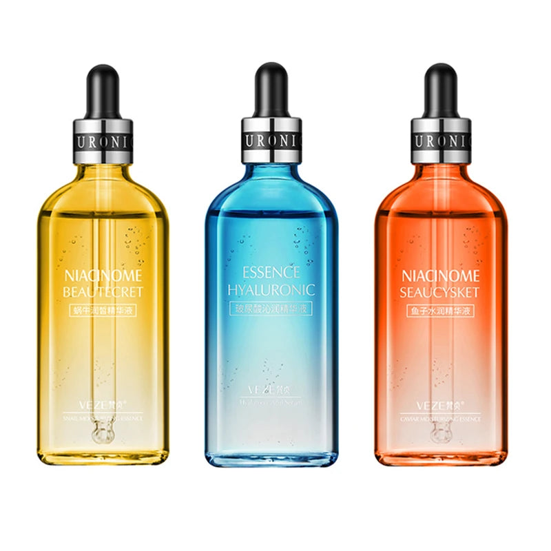 3pcs Snail Caviar Hyaluronic Acid Serum Facial Moisturiser Nourishing Anti-aging Anti wrinkle Face Essence Skin Care Products-Health Wisdom™