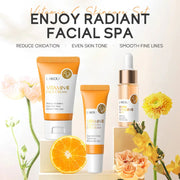 3pcs/set LAIKOU Vitamin C 24K Golden Sakura Skin Care Sets Face Cream Serum Eye Cream Moisturizing Anti Wrinkles Face Care Kit-Health Wisdom™