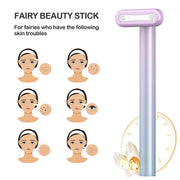 4 in 1 Facial Skincare Tool Red Light Therapy For Face Neck EMS Microcurrent Face Massage Anti-Aging Skin Tightening Beauty Wand-Health Wisdom™