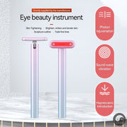 4 in 1 Facial Skincare Tool Red Light Therapy For Face Neck EMS Microcurrent Face Massage Anti-Aging Skin Tightening Beauty Wand-Health Wisdom™