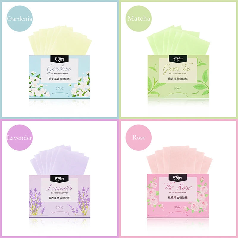 400pcs Face Absorbent Paper Facial Wipes Matcha Anti-grease Paper Oil Absorbing Sheets Cosmetics Makeup Facial Cleaning Tools-Health Wisdom™