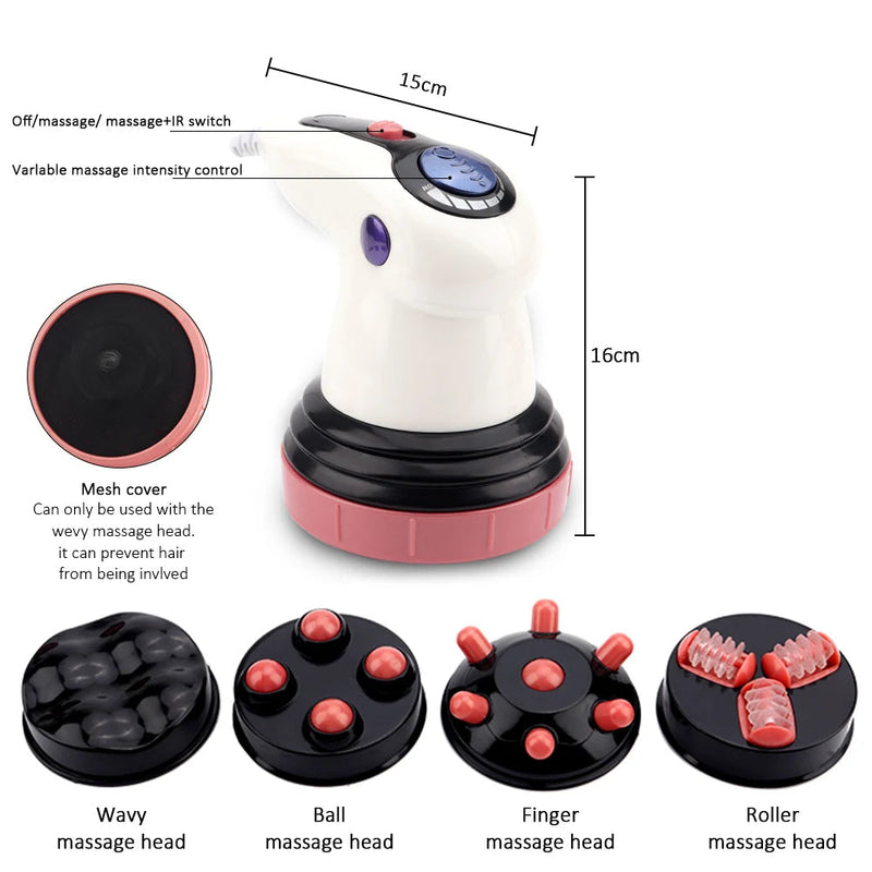 4in1 Infrared Fat Cellulite Remover Electric Full Body Slimming Massager for Muscles Relaxation Body Sculpting 3D Roller Device-Health Wisdom™