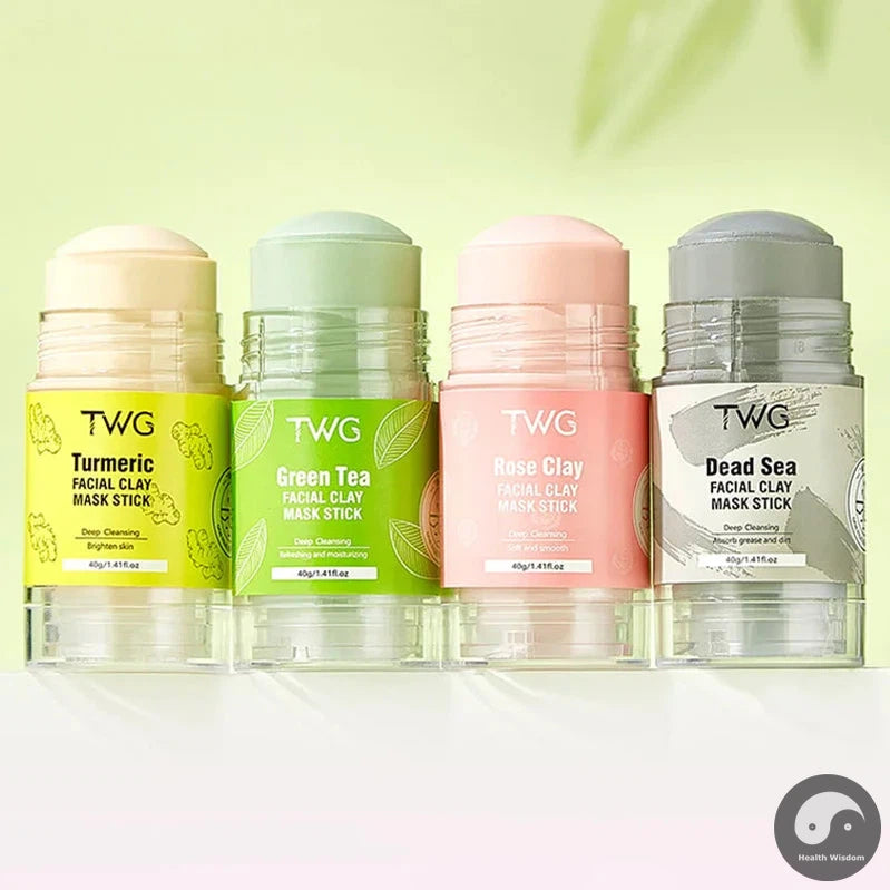 4pcs Facial Clay Mask Stick Face Mask skincare Blackhead Removal Anti Acne Moisturizing Facial Masks Skin Care Products-Health Wisdom™