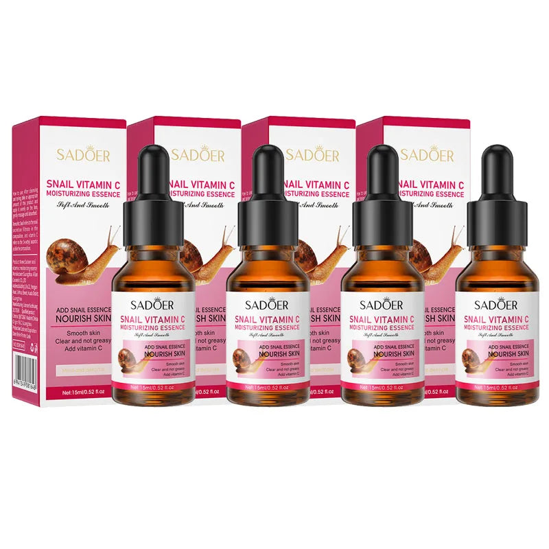 4pcs Vitamin C Serum for Face Skincare Refreshing Moisturizing Anti-aging Snail Facial Serum Acne Treatment Beauty Skin Care-Health Wisdom™