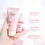 4pcs/set LAIKOU Sakura Skin Care Sets Face Cream Serum Eye Cream Facial Cleanser Moisturizing Anti-aging skincare Face Care Set-Health Wisdom™