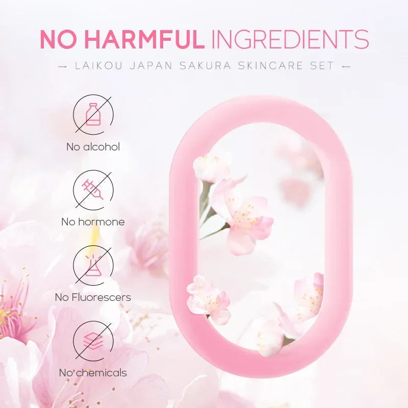 5-piece Hyaluronic Acid Skin Care Set Vitamin C Flower and Fruit Extract Facial Hydrating Niacinamide Face Serum for Gift Box-Health Wisdom™