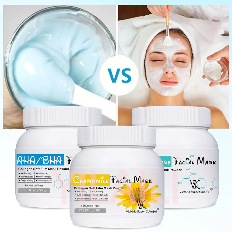 500g Niacinamide Soft DIY Jelly Mask Powder Moisturizing Whitening Rose Salicylic Acid Ceramide Face Powder Mask Wholesale-Health Wisdom™