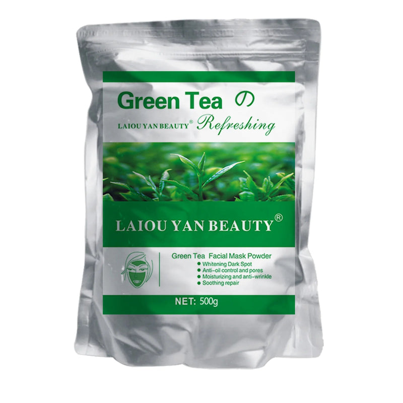 500g Pearl Whitening and Moisturizing Facial Mask Powder Green Tea Olives Lemon Natural Soft Jelly Powder Anti-wrinkle Skin Care-Health Wisdom™