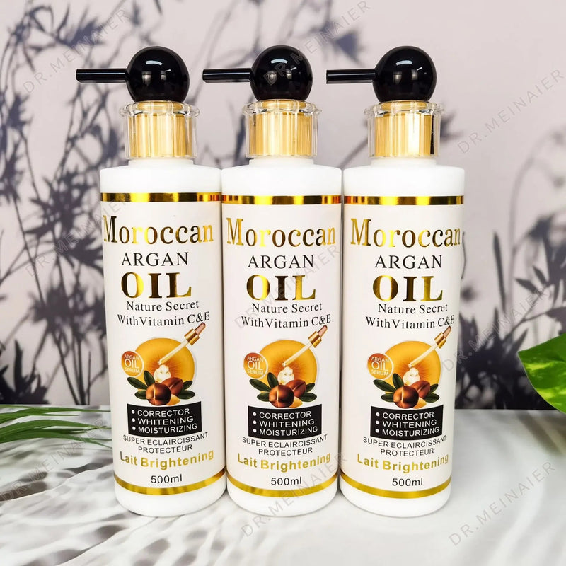500ml Argan Whitening Body Lotion Moisturizing Refreshing and Not Greasy Body Cream Kojic Acid and Carrot Body Lotion-Health Wisdom™
