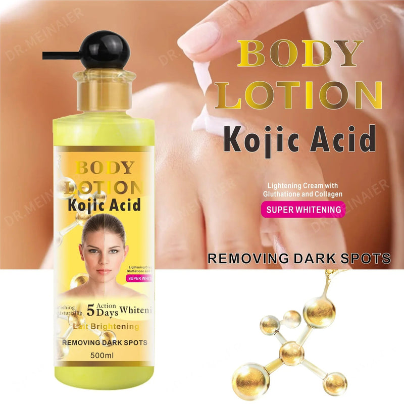 500ml Argan Whitening Body Lotion Moisturizing Refreshing and Not Greasy Body Cream Kojic Acid and Carrot Body Lotion-Health Wisdom™