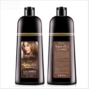 500ml Essence Black Hair Dye Shampoo Covering Hair Permanent Hair Color Dye Shampoo Natural Argan Oil Essence Instant-Health Wisdom™