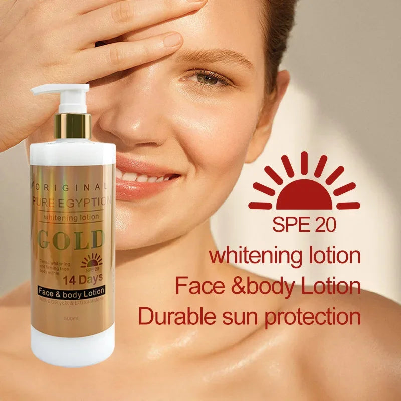 500ml Glutamate Body Cream Vitamin VC Moisturizing Lotion Skin Whitening Nicotinamide Body Lotion-Health Wisdom™