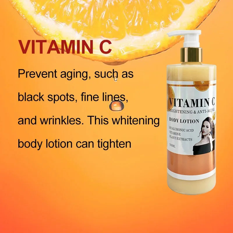 500ml Glutamate Body Cream Vitamin VC Moisturizing Lotion Skin Whitening Nicotinamide Body Lotion-Health Wisdom™
