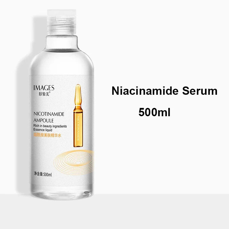 500ml Hyaluronic Acid Facial Essence Moisturizing Whiten Pore Shrink Anti-aging Freckle Anti Wrinkle VC Niacinamide Face Serum-Health Wisdom™
