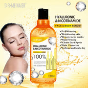 500ml Hyaluronic Acid, Nicotinamide Vitamin C AHA Face Serum Spots Eraser Corrector Whitening Moisturizing Lightening Body Serum-Health Wisdom™