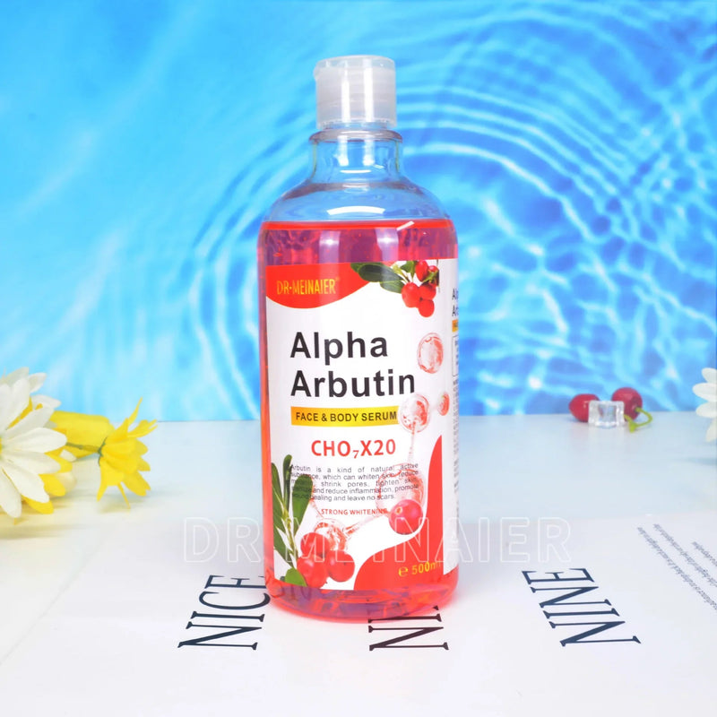 500ml Hyaluronic Acid, Nicotinamide Vitamin C AHA Face Serum Spots Eraser Corrector Whitening Moisturizing Lightening Body Serum-Health Wisdom™