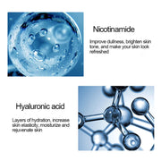500ml Large Capacity Essence Water Niacinamide Improve Dull Hyaluronic Acid Moisturize Dry Skin Facial Beauty Care Toner-Health Wisdom™