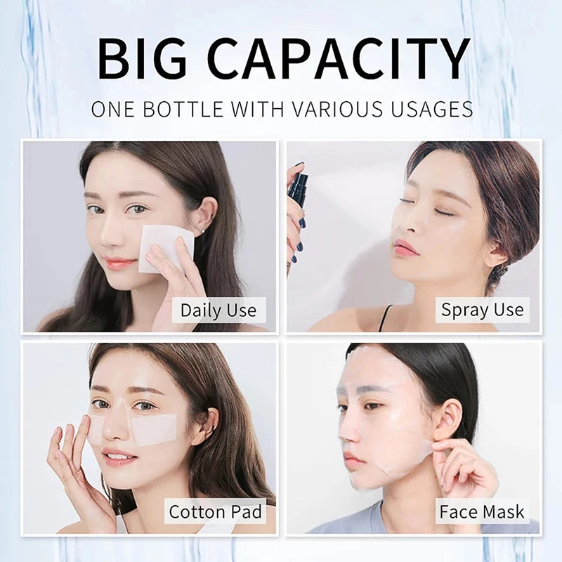 500ml Large Capacity Essence Water Niacinamide Improve Dull Hyaluronic Acid Moisturize Dry Skin Facial Beauty Care Toner-Health Wisdom™