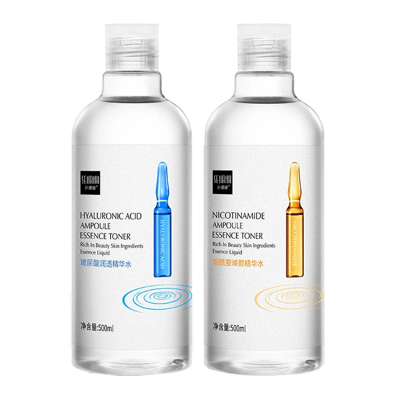 500ml Large Capacity Essence Water Niacinamide Improve Dull Hyaluronic Acid Moisturize Dry Skin Facial Beauty Care Toner-Health Wisdom™