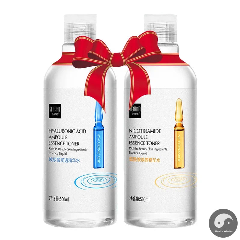 500ml Large Capacity Essence Water Niacinamide Improve Dull Hyaluronic Acid Moisturize Dry Skin Facial Beauty Care Toner-Health Wisdom™