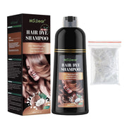 500ml Organic Natural Fast Hair Dye Black Shampoo Plant Essence Black Hair Color Dye Shampoo For Cover Gray White Hair-Health Wisdom™