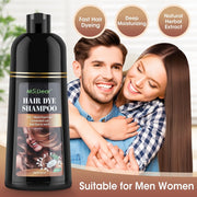 500ml Organic Natural Fast Hair Dye Black Shampoo Plant Essence Black Hair Color Dye Shampoo For Cover Gray White Hair-Health Wisdom™