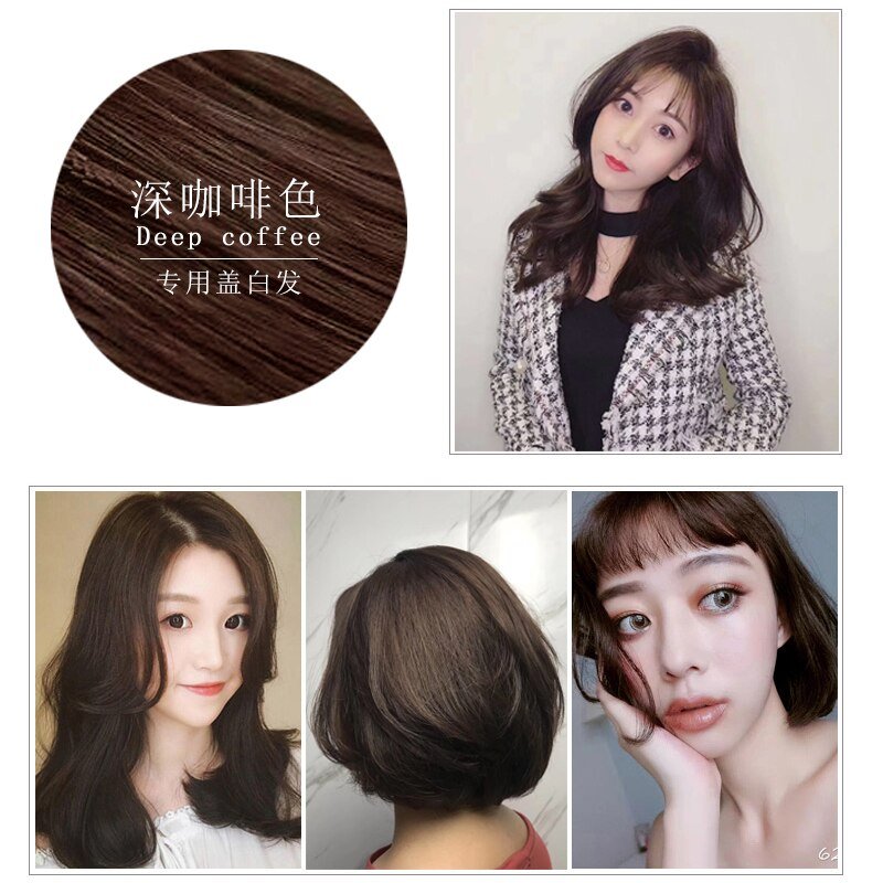500ml Permanent Hair Shampoo Organic Natural Fast Hair Dye Plant Essence Hair Colorng Cream Cover Dye Shampoo For Women men-Health Wisdom™