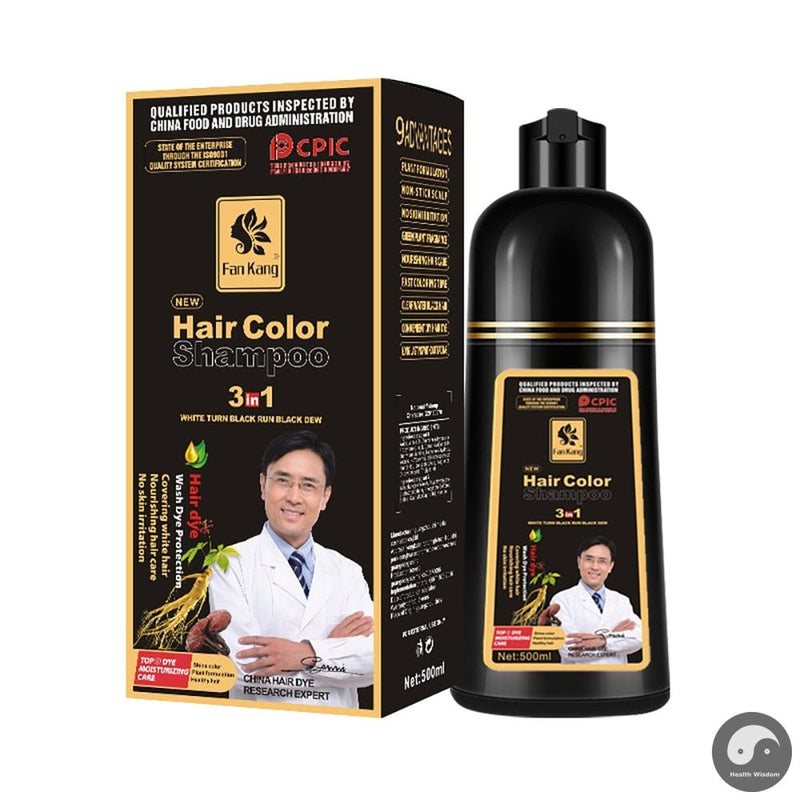 500ml Permanent Hair Shampoo Organic Natural Fast Hair Dye Plant Essence Hair Colorng Cream Cover Dye Shampoo For Women men-Health Wisdom™