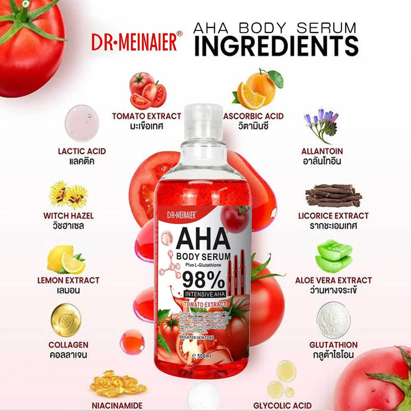 500ml Tomato Face Essence Mild and Firm Skin Moisturize, Repair Body for AHA Skincare Essence Lotion-Health Wisdom™