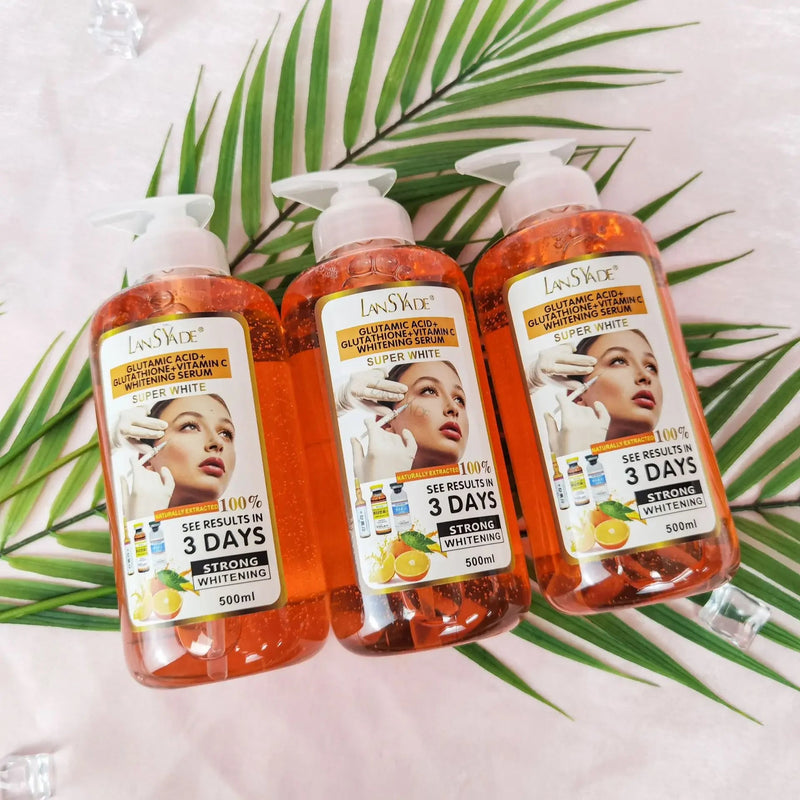 500ml Vitamin C Face Essence Gentle Firm Face Moisturize and Brighten Skin Glutathione and Glutamic Acid Serum-Health Wisdom™